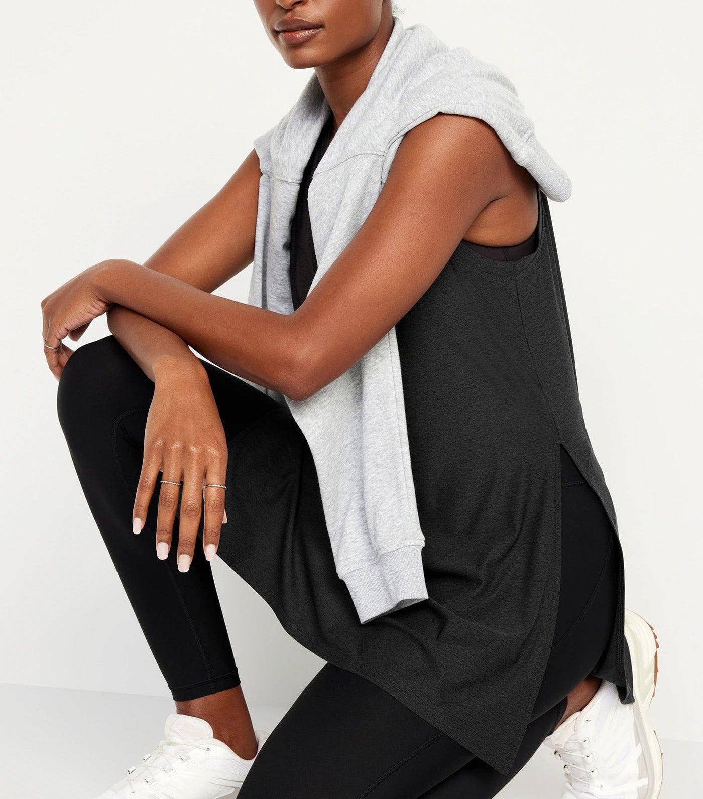 Cloud 94 Soft Sleeveless Tunic for Women Black Jack