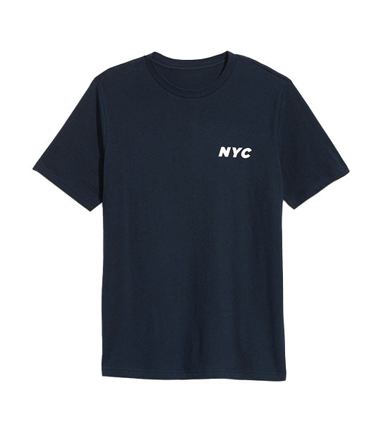 Soft-Washed Graphic T-Shirt for Men In The Navy