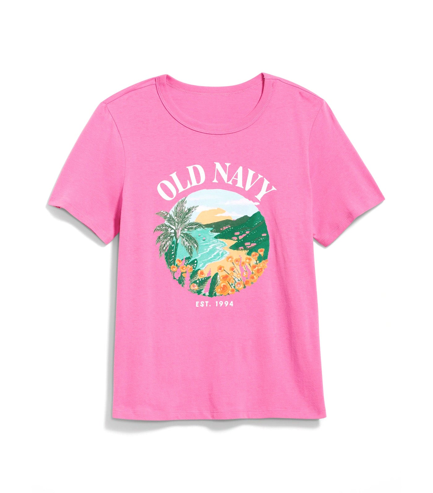 EveryWear Logo Graphic T-Shirt for Women Zinnia