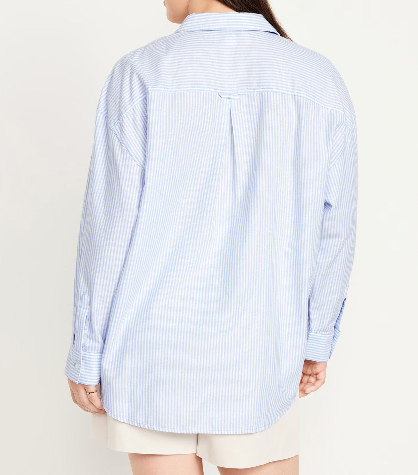 Women's Oversized Button-Down Boyfriend Shirt