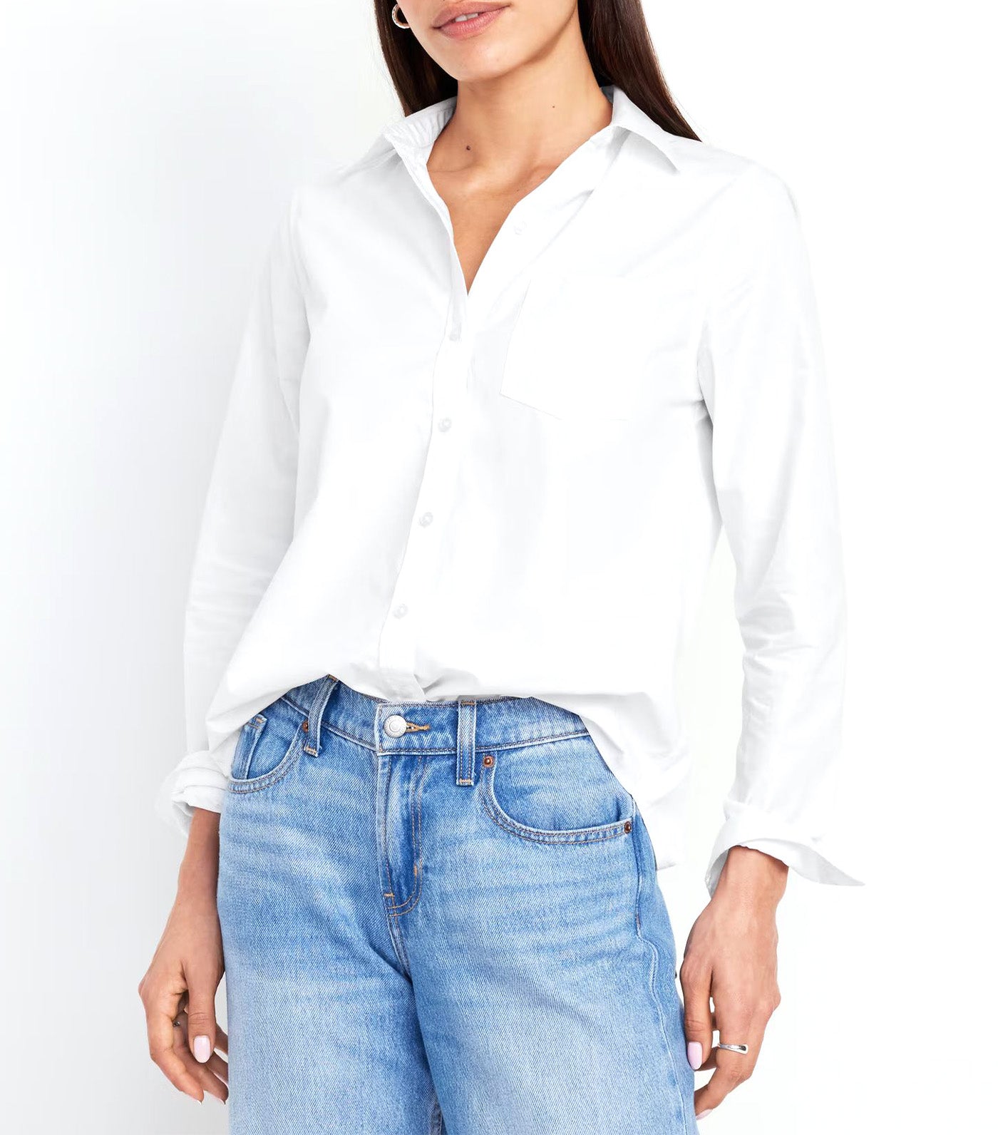 Classic Button-Down Shirt for Women Calla Lily 451