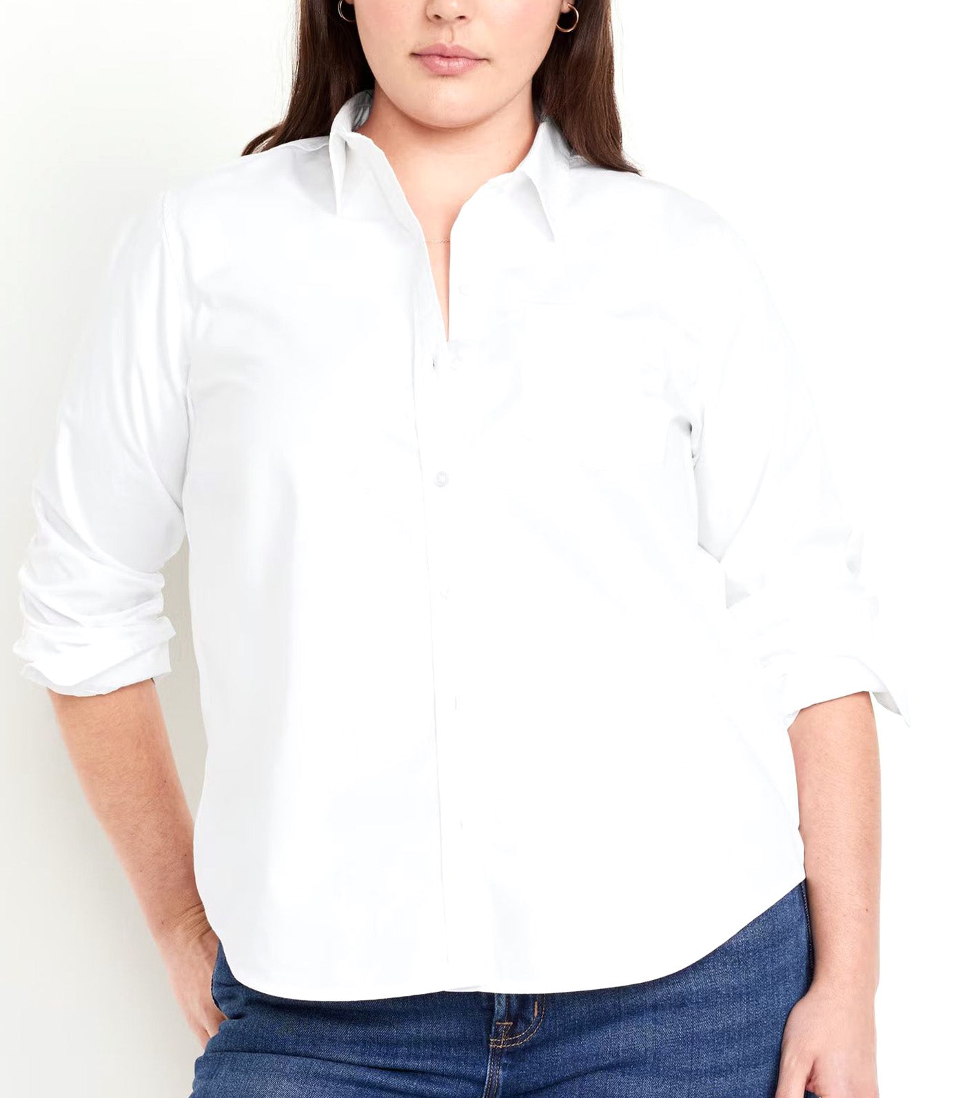 Classic Button-Down Shirt for Women Calla Lily 451