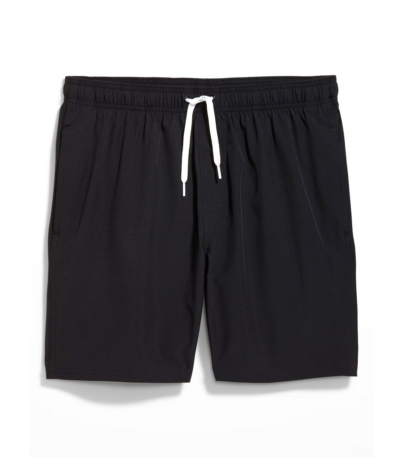 Solid Swim Trunks -- 7-inch inseam for Men Black Jack