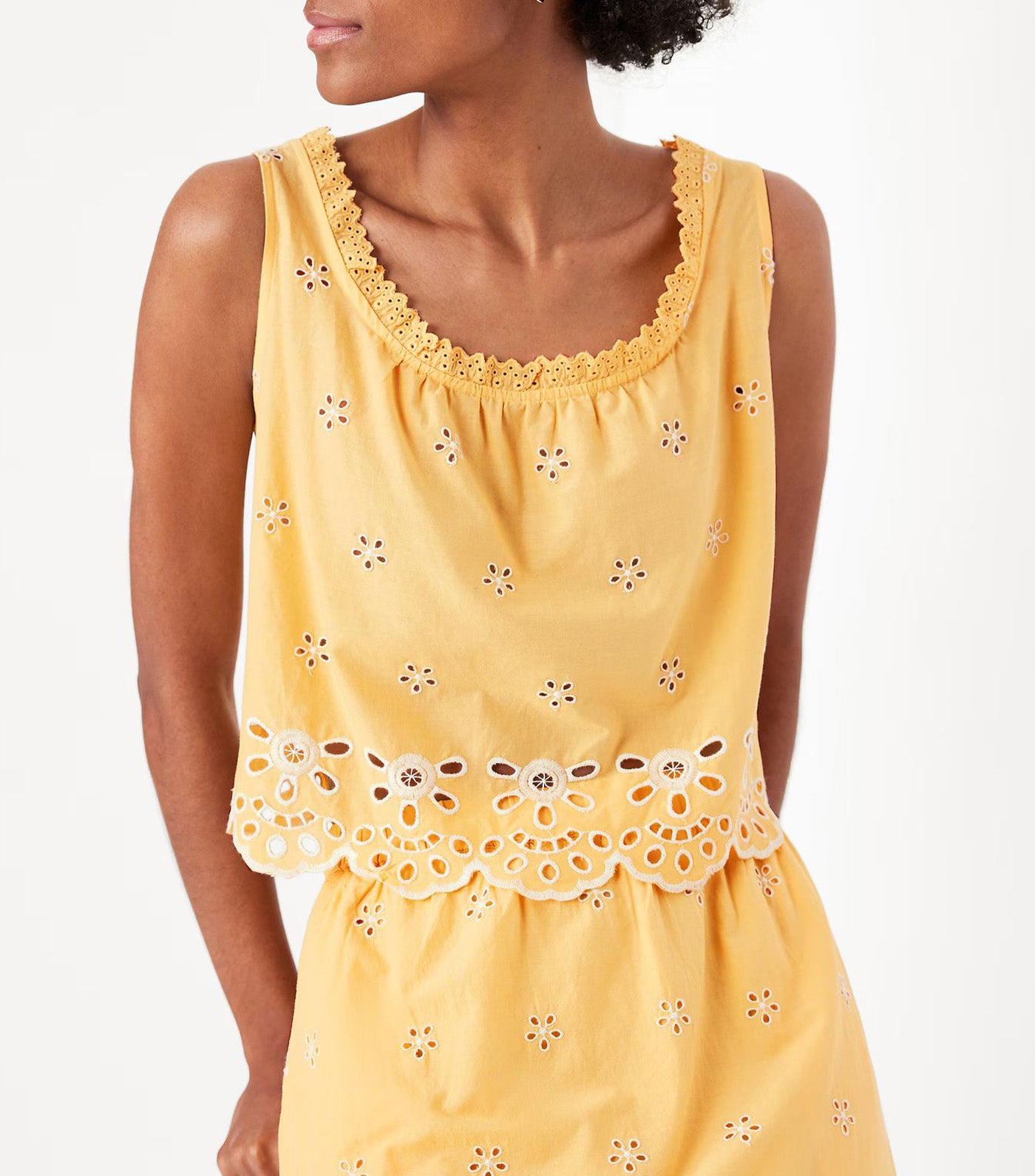 Sleeveless Eyelet Top for Women