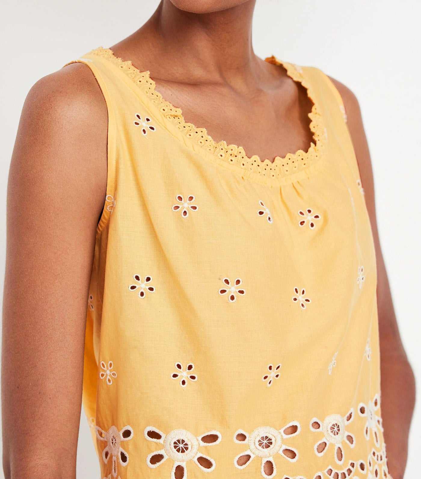 Sleeveless Eyelet Top for Women