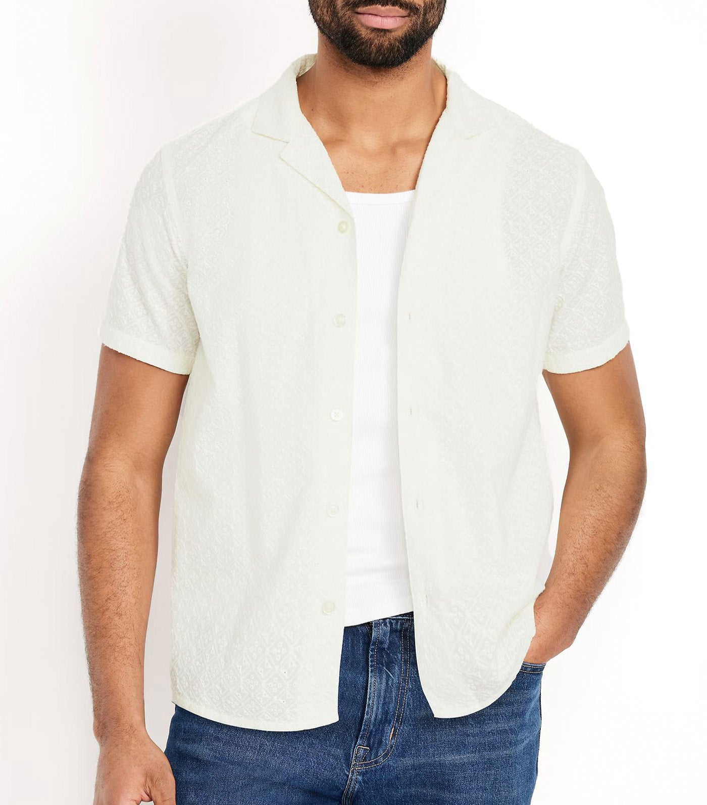 Short-Sleeve Camp Shirt for Men