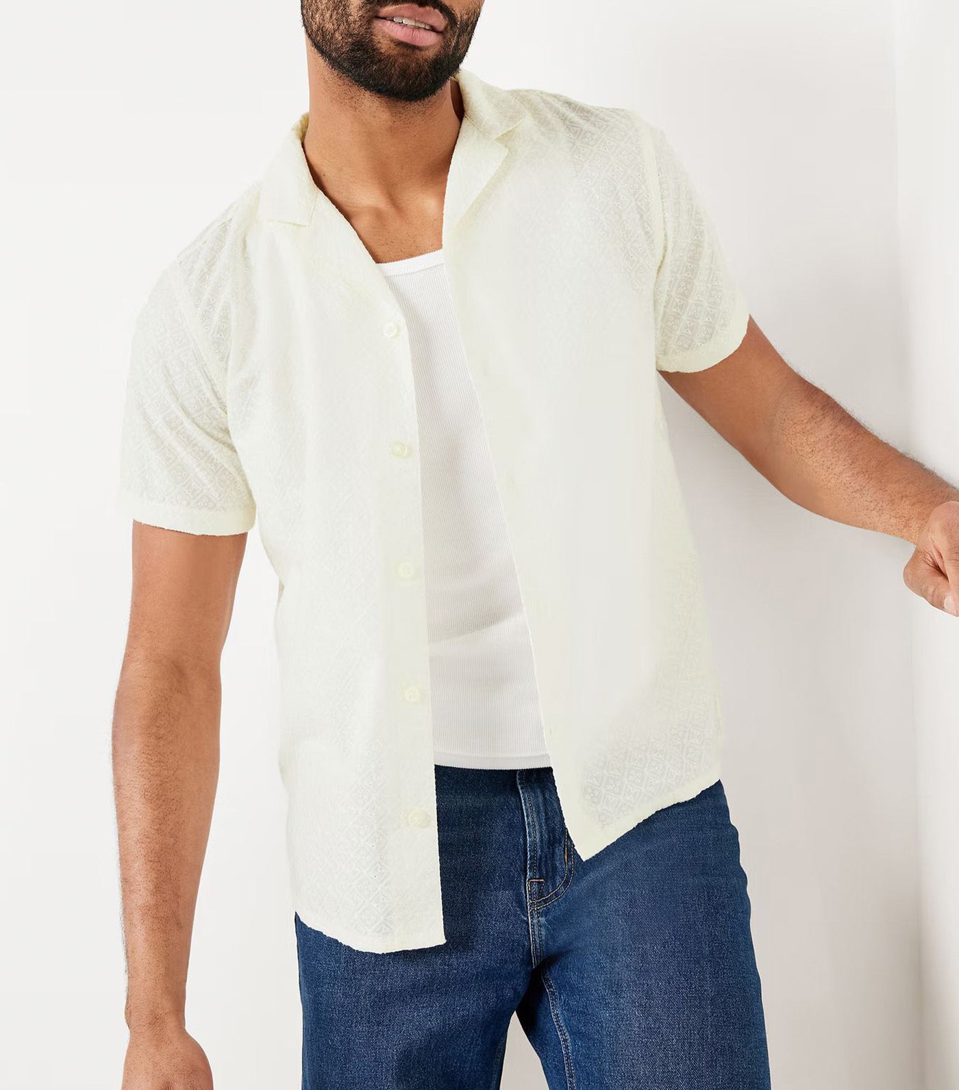 Short-Sleeve Camp Shirt for Men