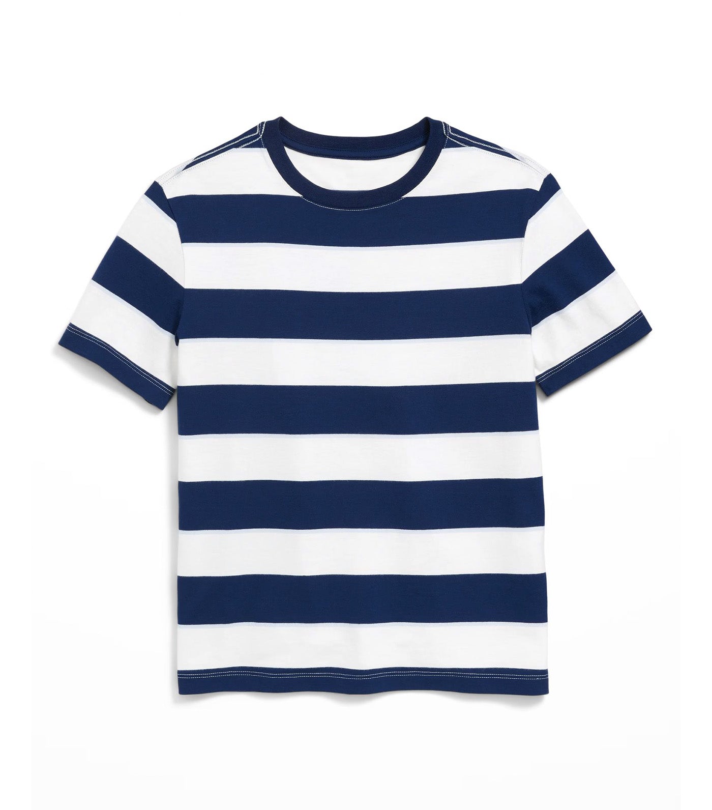 Softest Short-Sleeve Striped T-Shirt for Boys Navy Stripe
