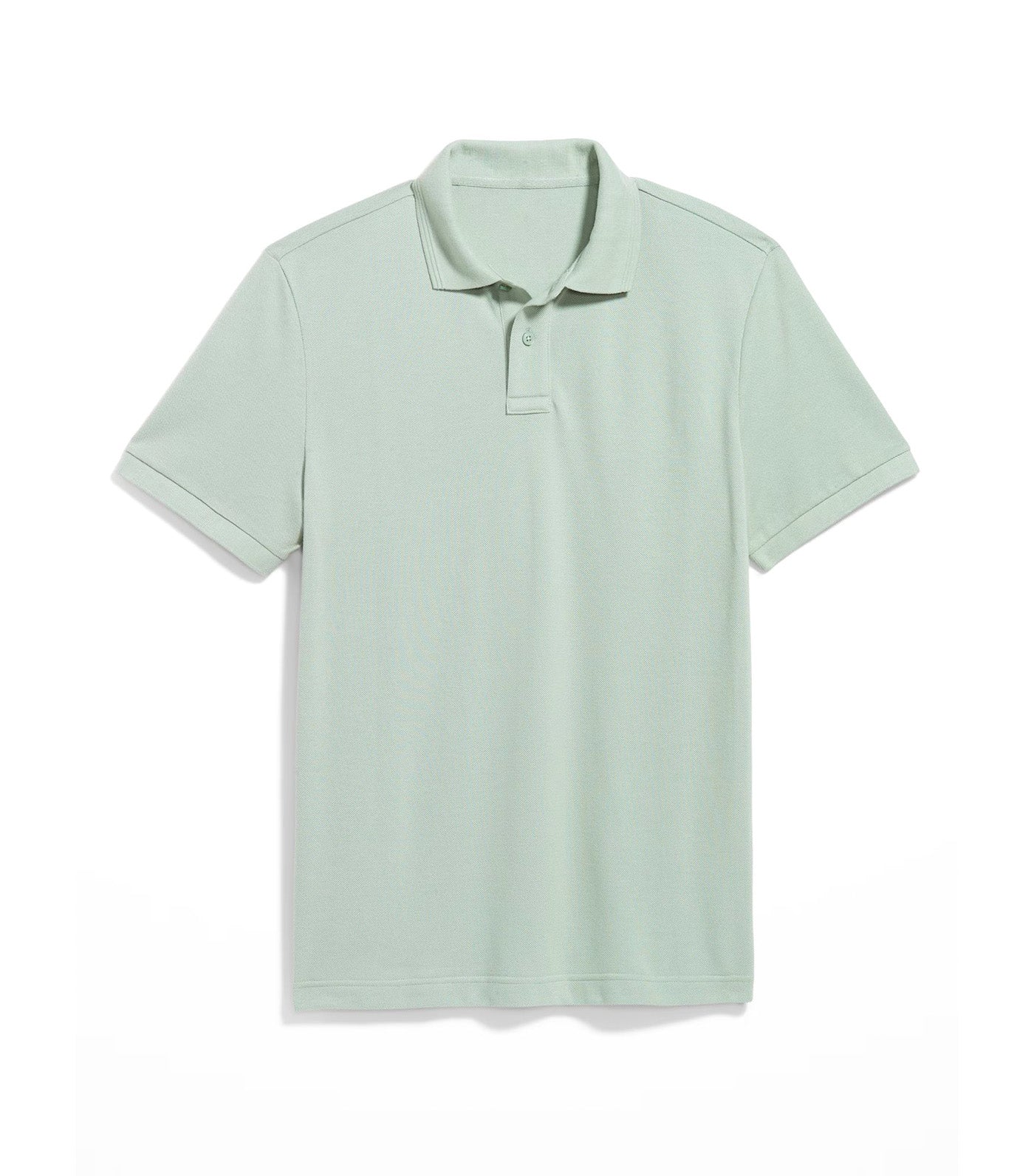 Classic Fit Pique Polo for Men Milky Jade