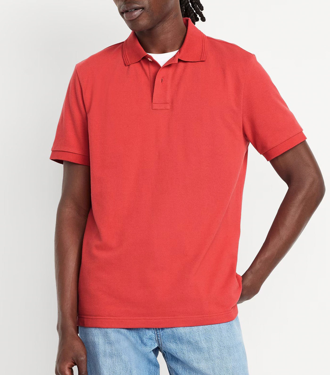 Classic Fit Pique Polo for Men Torchlight