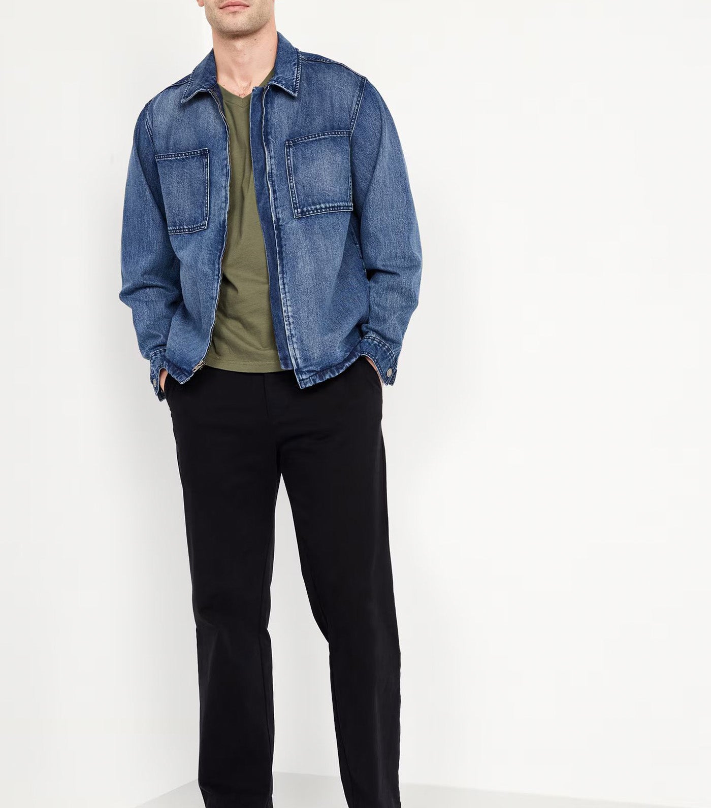 V-Neck T-Shirt for Men Bare Ground