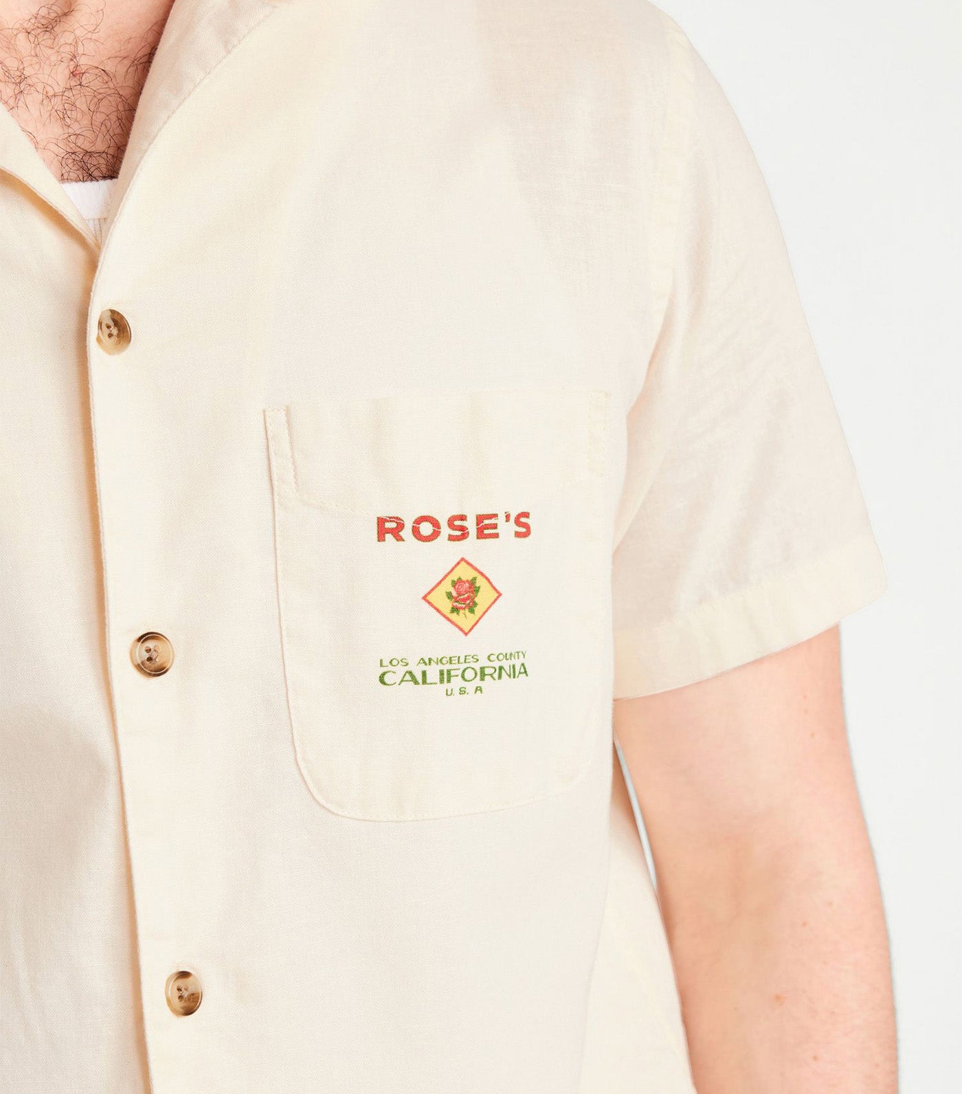 Short-Sleeve Graphic Camp Shirt for Men Creme De La Creme