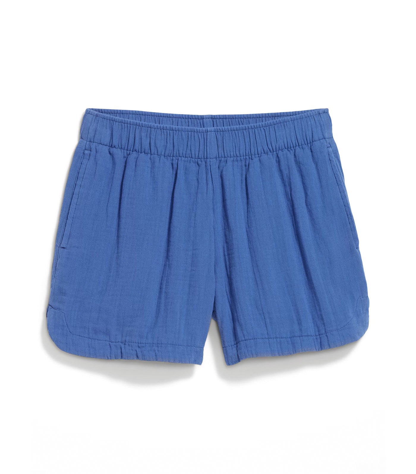 High-Waisted Crinkle Gauze Shorts - 4in Inseam for Women