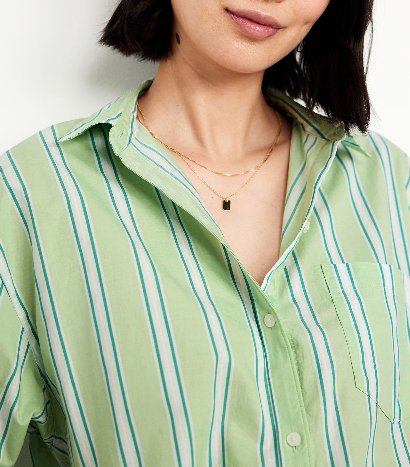 Women's Oversized Button-Down Boyfriend Shirt