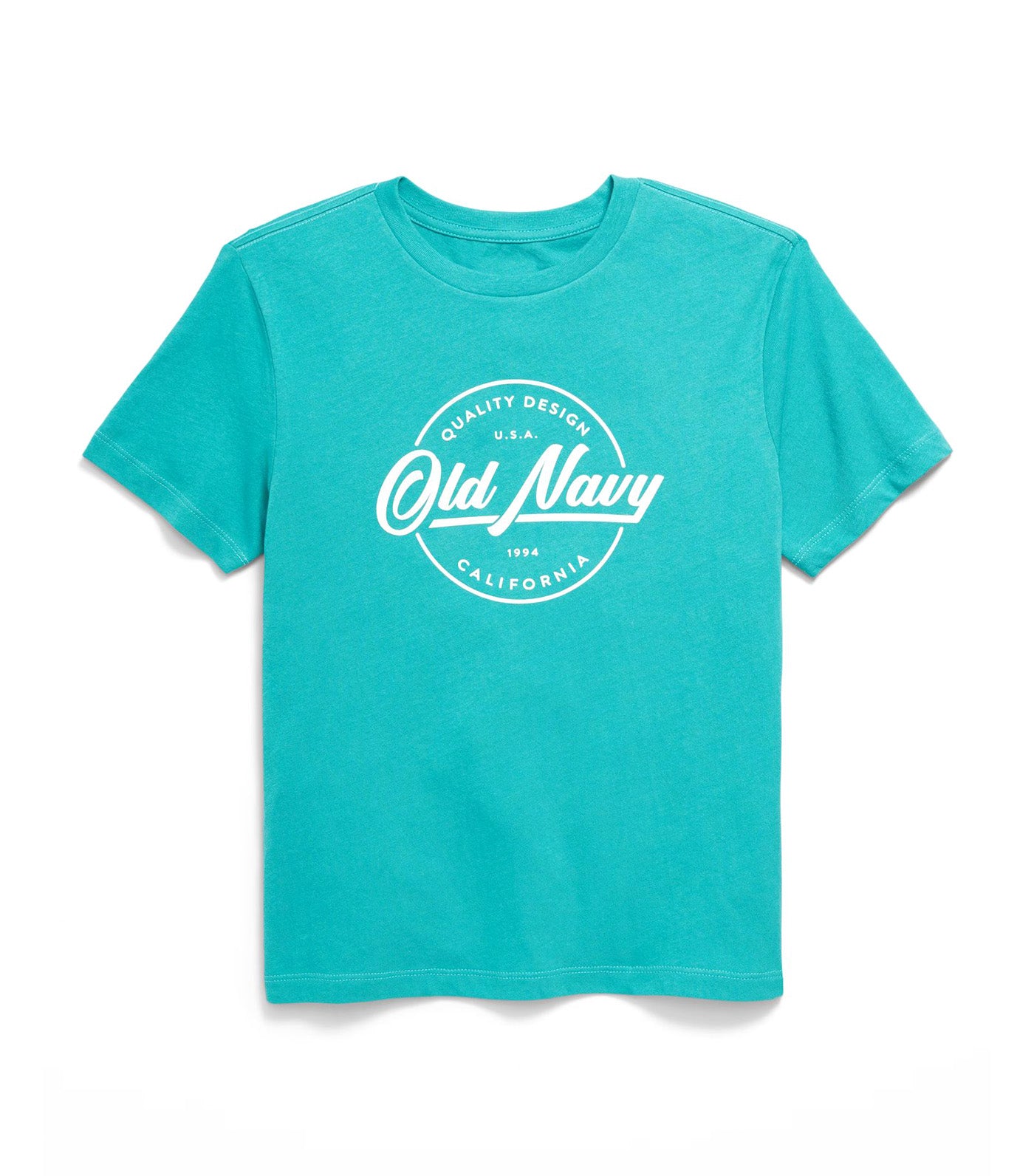 Short-Sleeve Logo-Graphic T-Shirt for Boys Blue Wing Teal