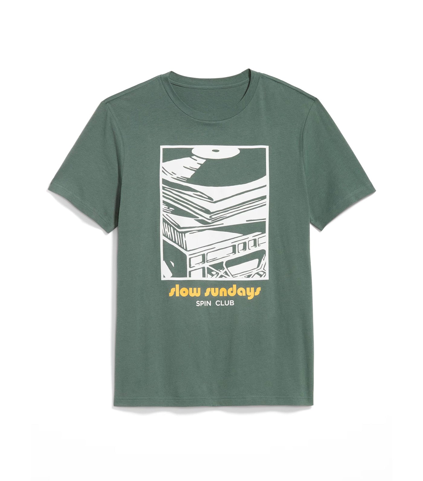 Crew-Neck Graphic T-Shirt for Men