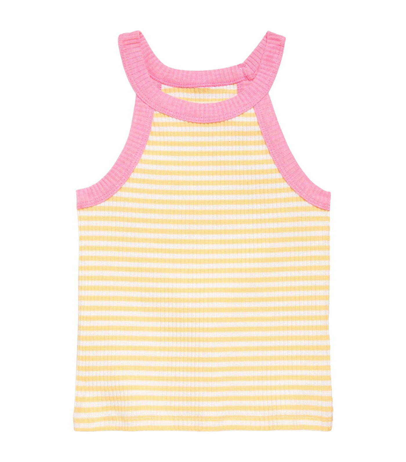 Fitted Ribbed Halter Tank Top for Toddler Girls