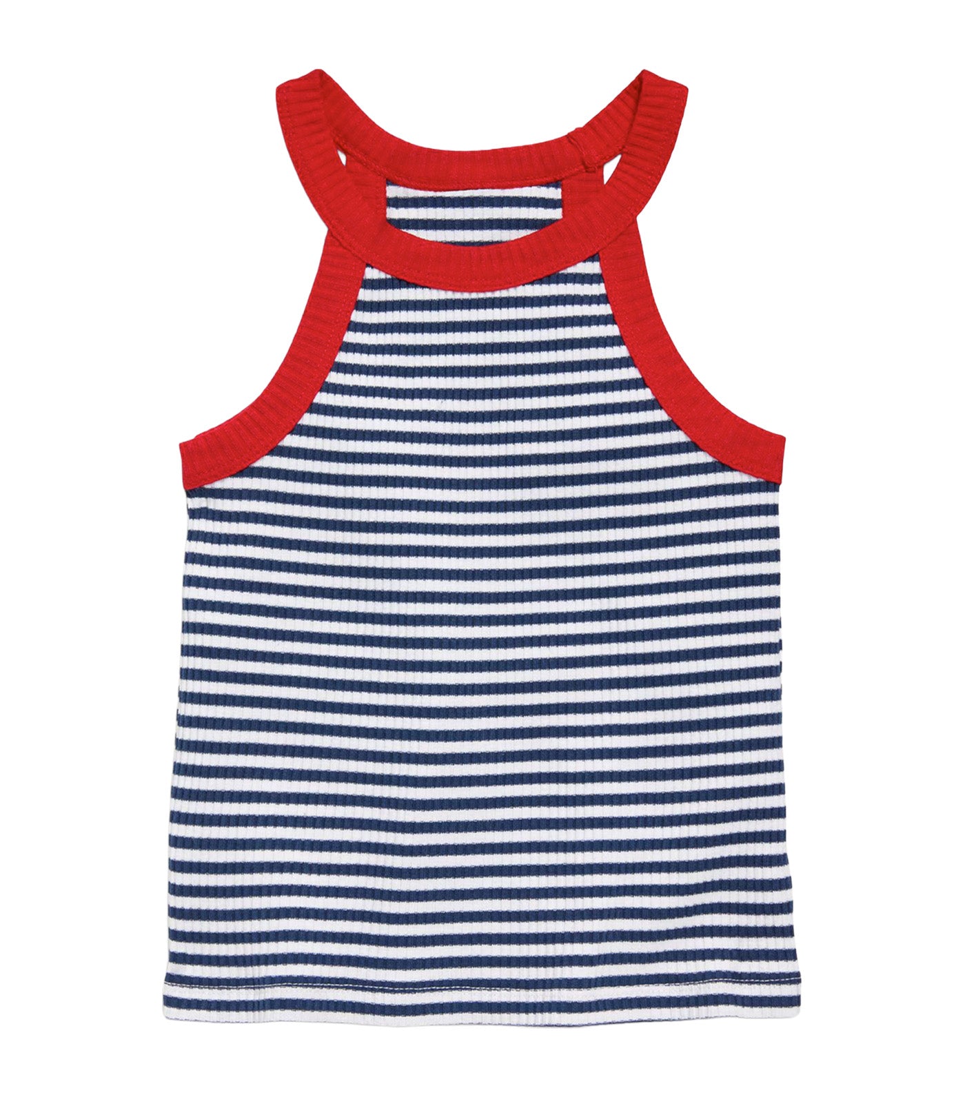 Fitted Ribbed Halter Tank Top for Toddler Girls