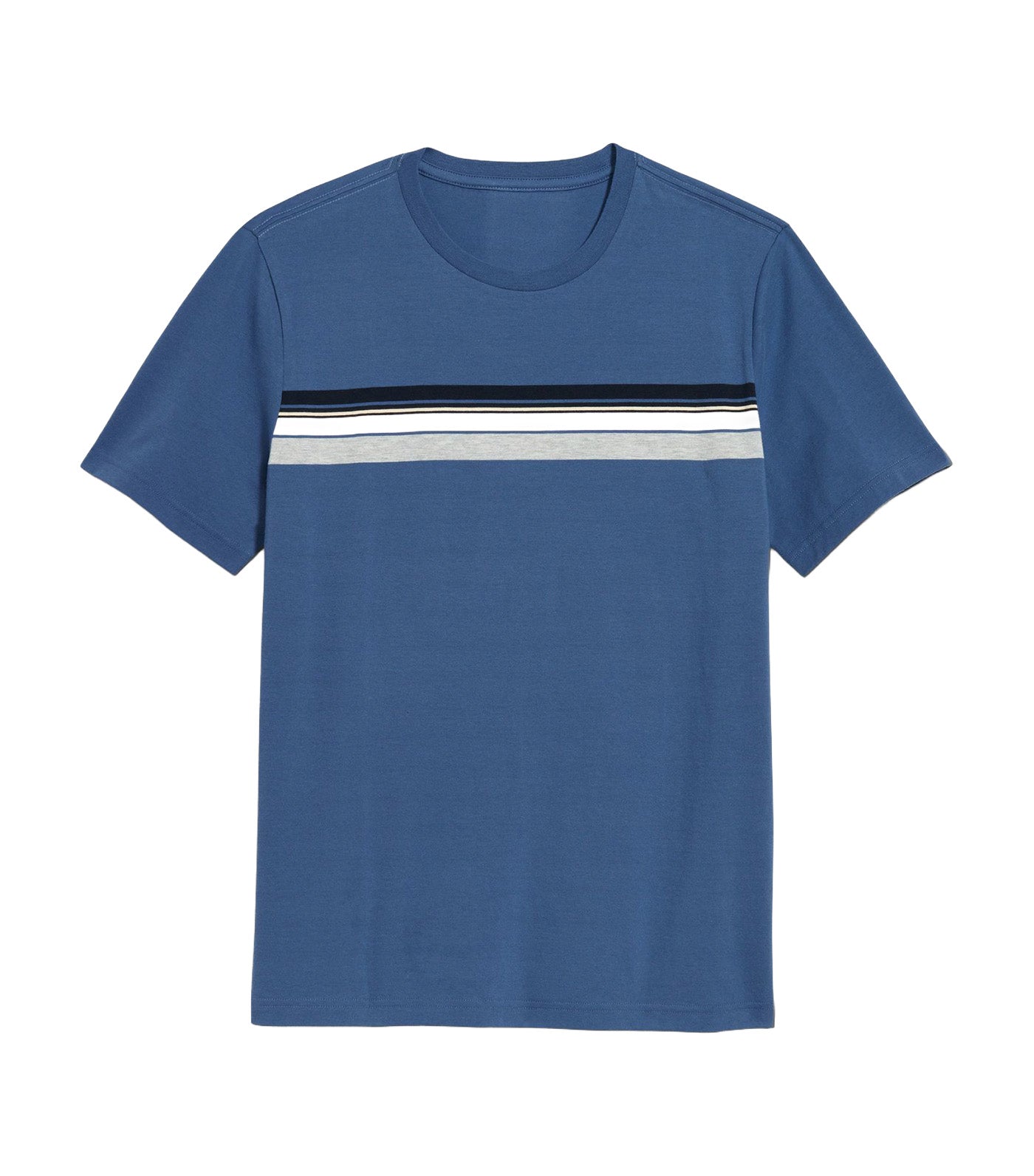 Crew-Neck Striped T-Shirt for Men