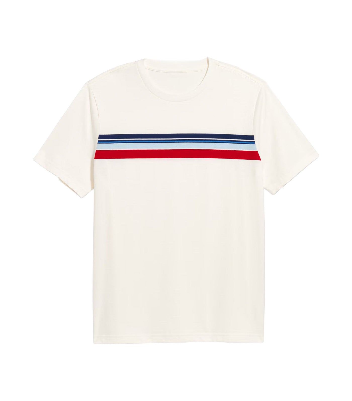 Crew-Neck Striped T-Shirt for Men
