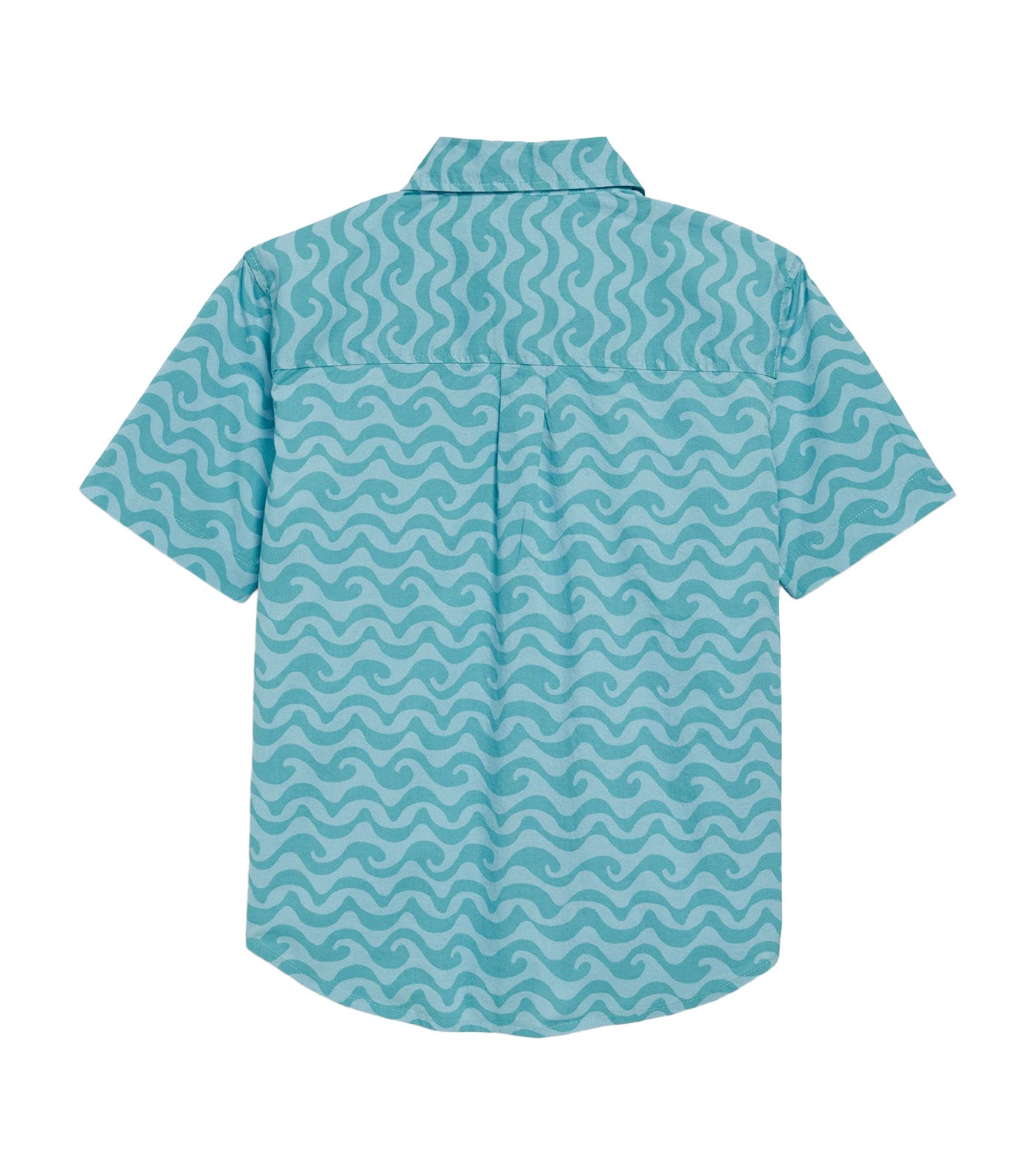 Printed Short-Sleeve Poplin Pocket Shirt for Boys