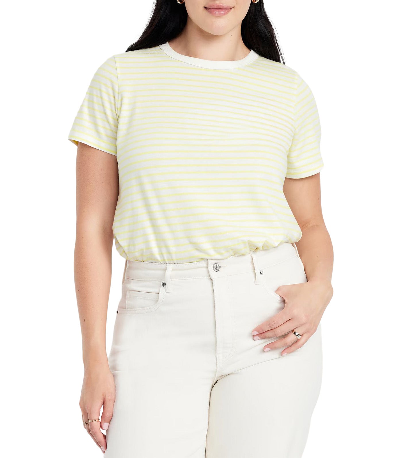 EveryWear Crew-Neck Striped T-Shirt for Women