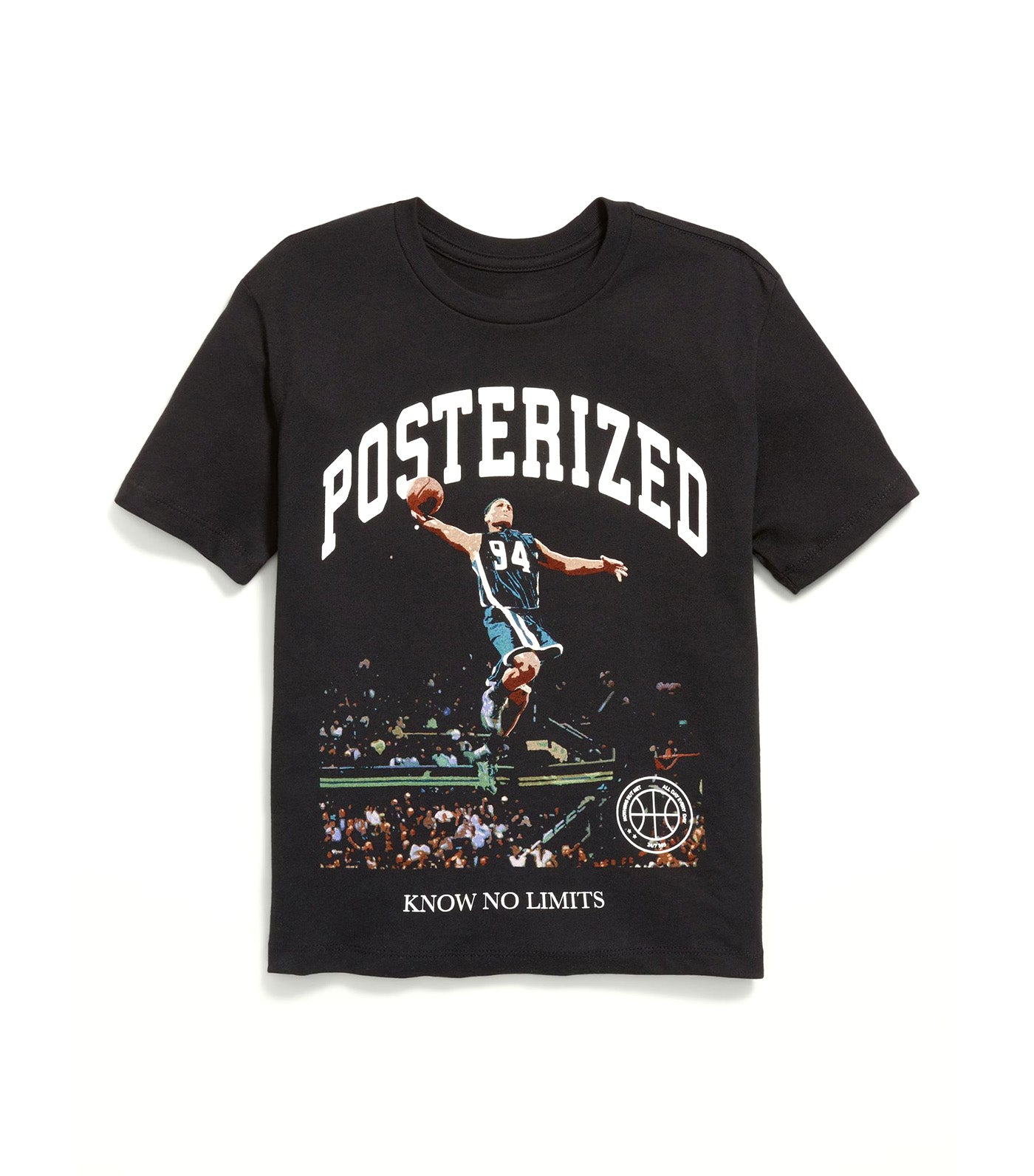 Short-Sleeve Graphic T-Shirt for Boys Black Jack