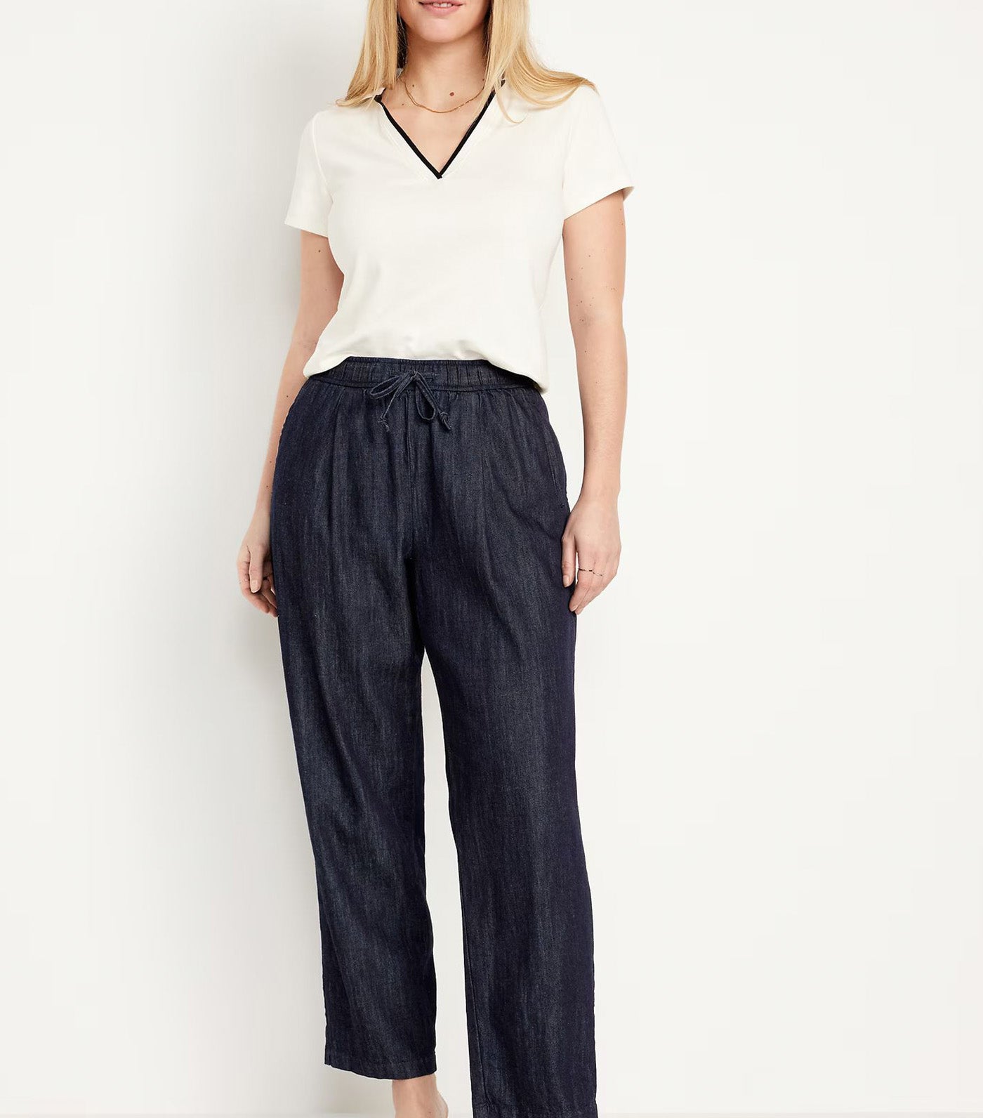 High-Waisted Billie Straight Trouser for Women Rinse