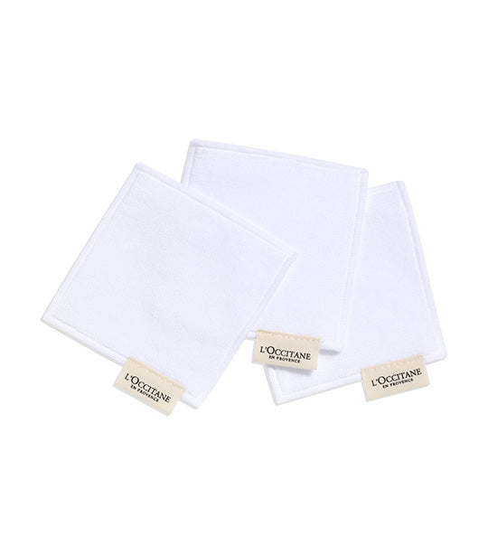 Complimentary L'Occitane Pouch, Reusable Face Wipes and a Shea Ultra Rich Body Cream 20ml