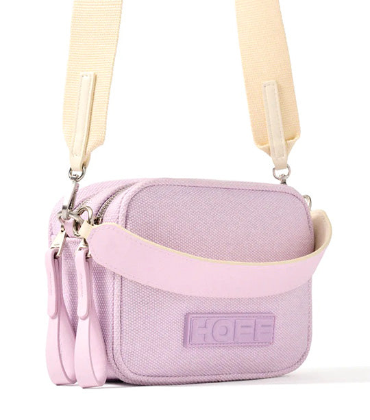 Canvas Cannes Crossbody Bag Lilac