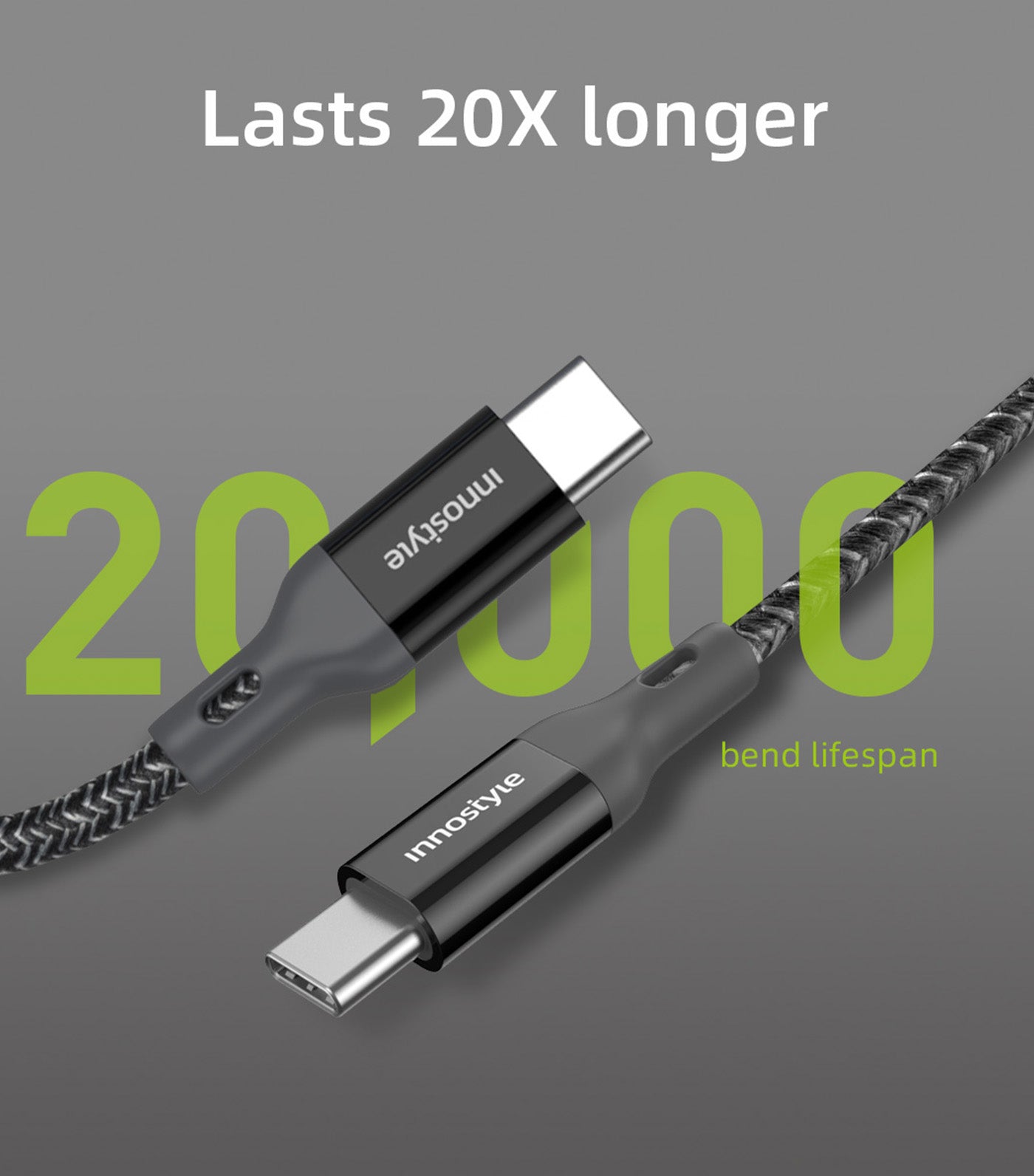 PowerFlex USB-C to USB-C Cable Black