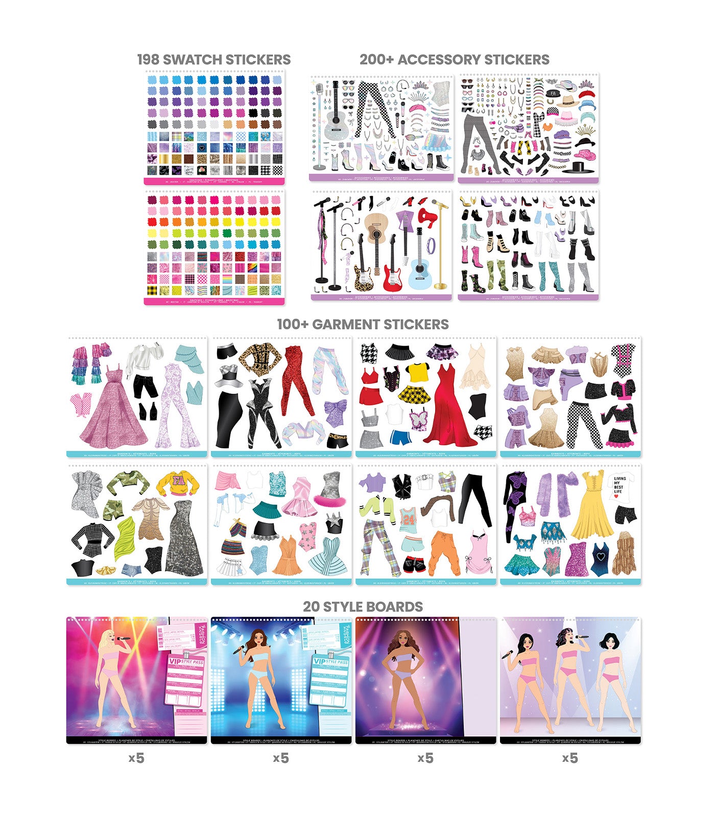 Live in Concert Sticker Stylist Fashion Set