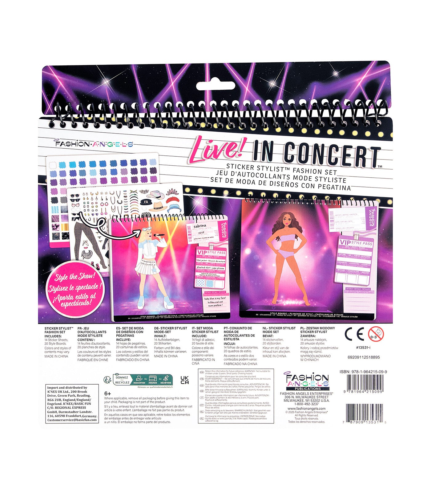 Live in Concert Sticker Stylist Fashion Set