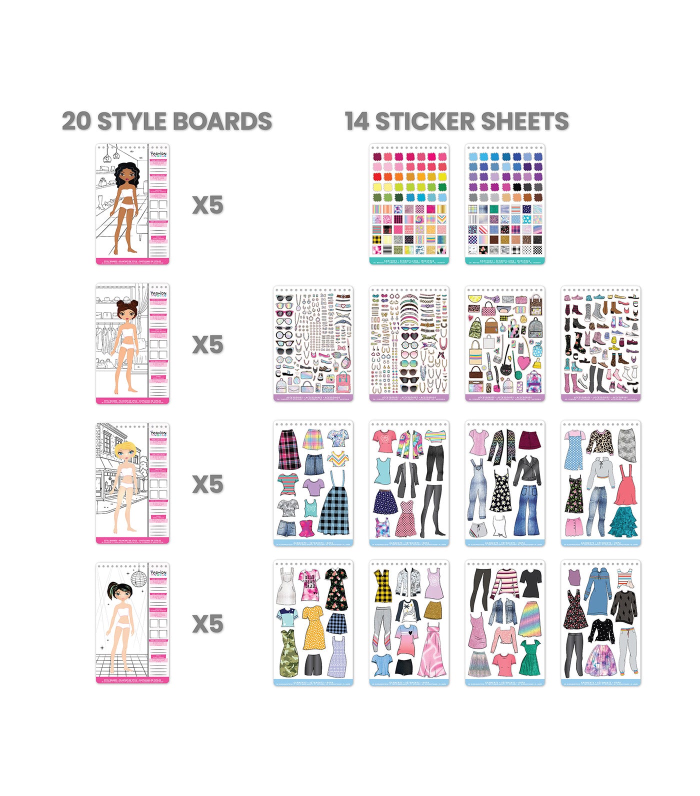 Live in Concert Sticker Stylist Fashion Set