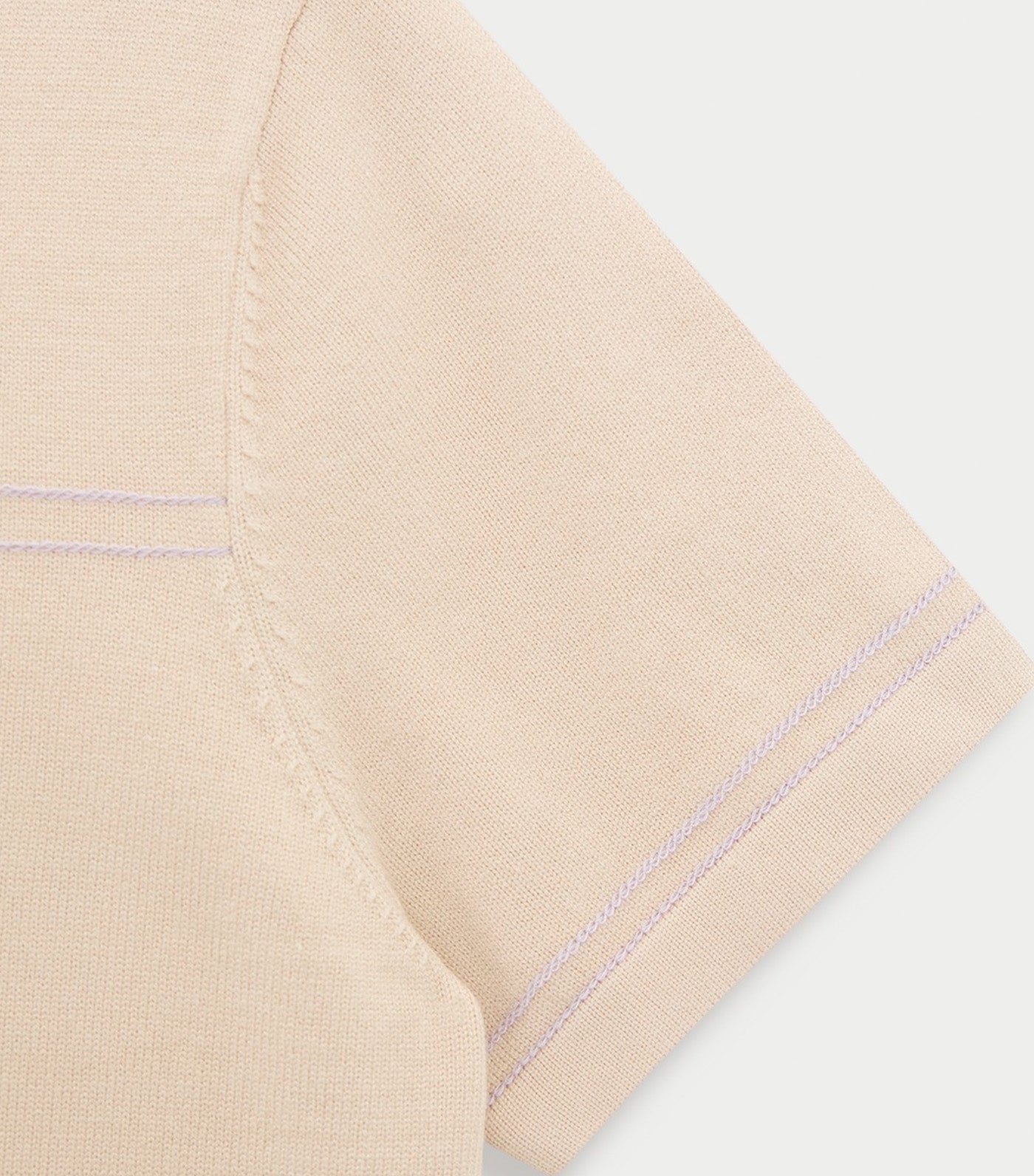 Cropped Knit Top Cream