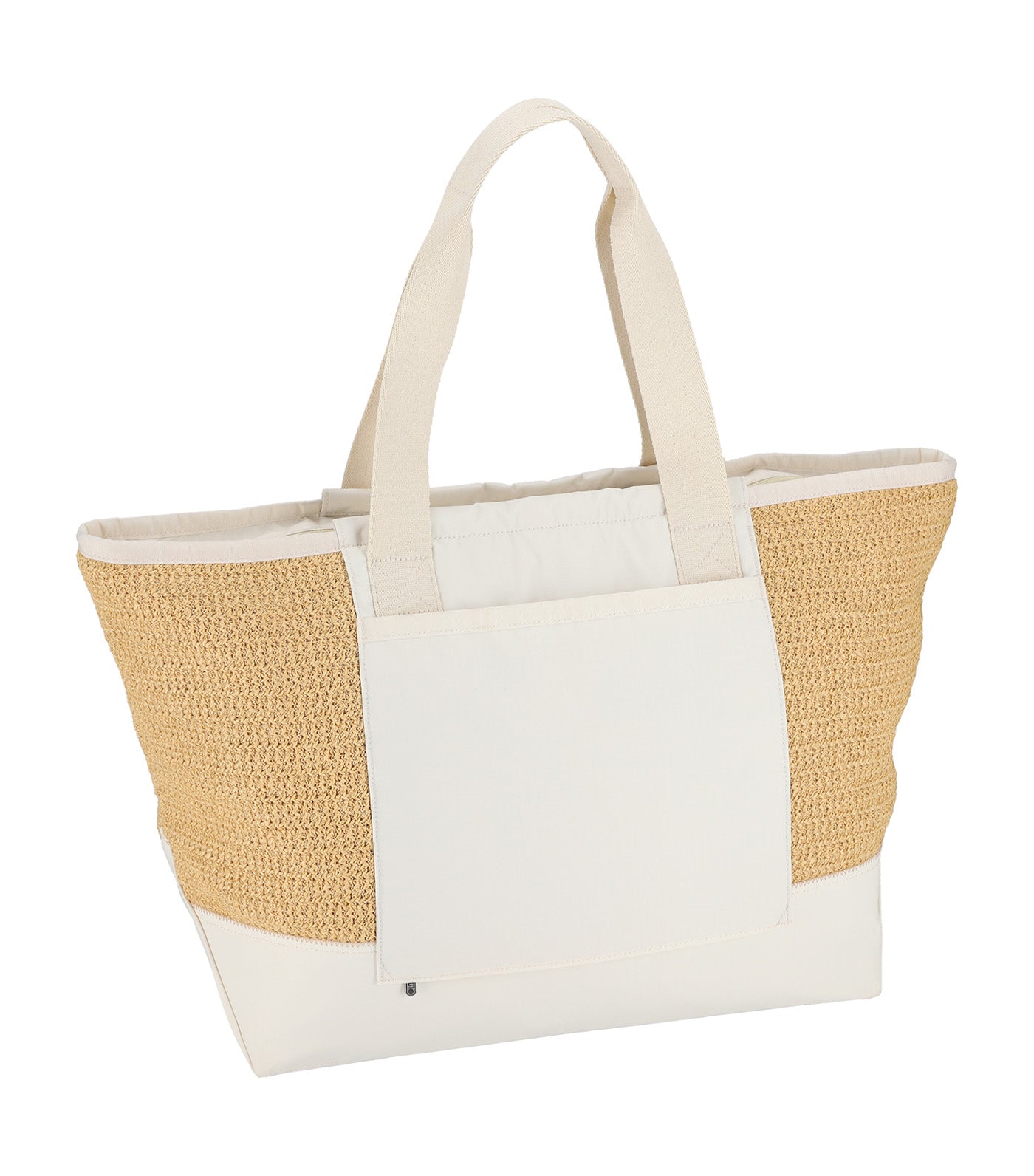 Raffia East/West Tote Meringue Raffia