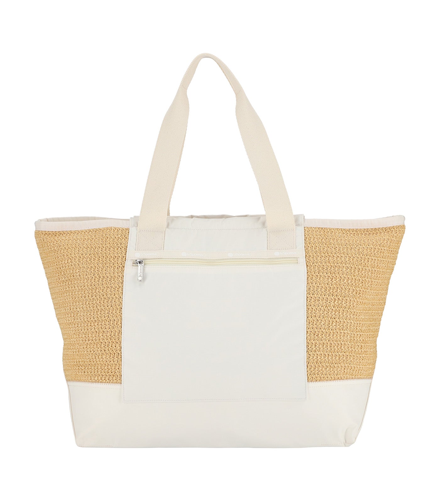 Raffia East/West Tote Meringue Raffia
