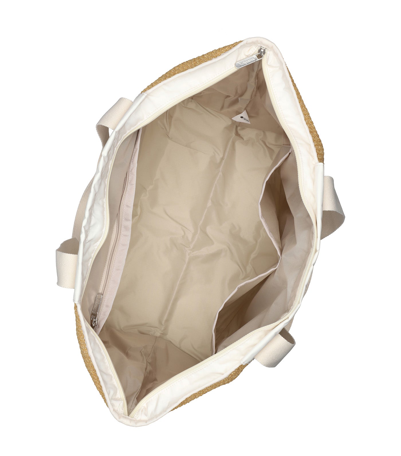 Raffia East/West Tote Meringue Raffia