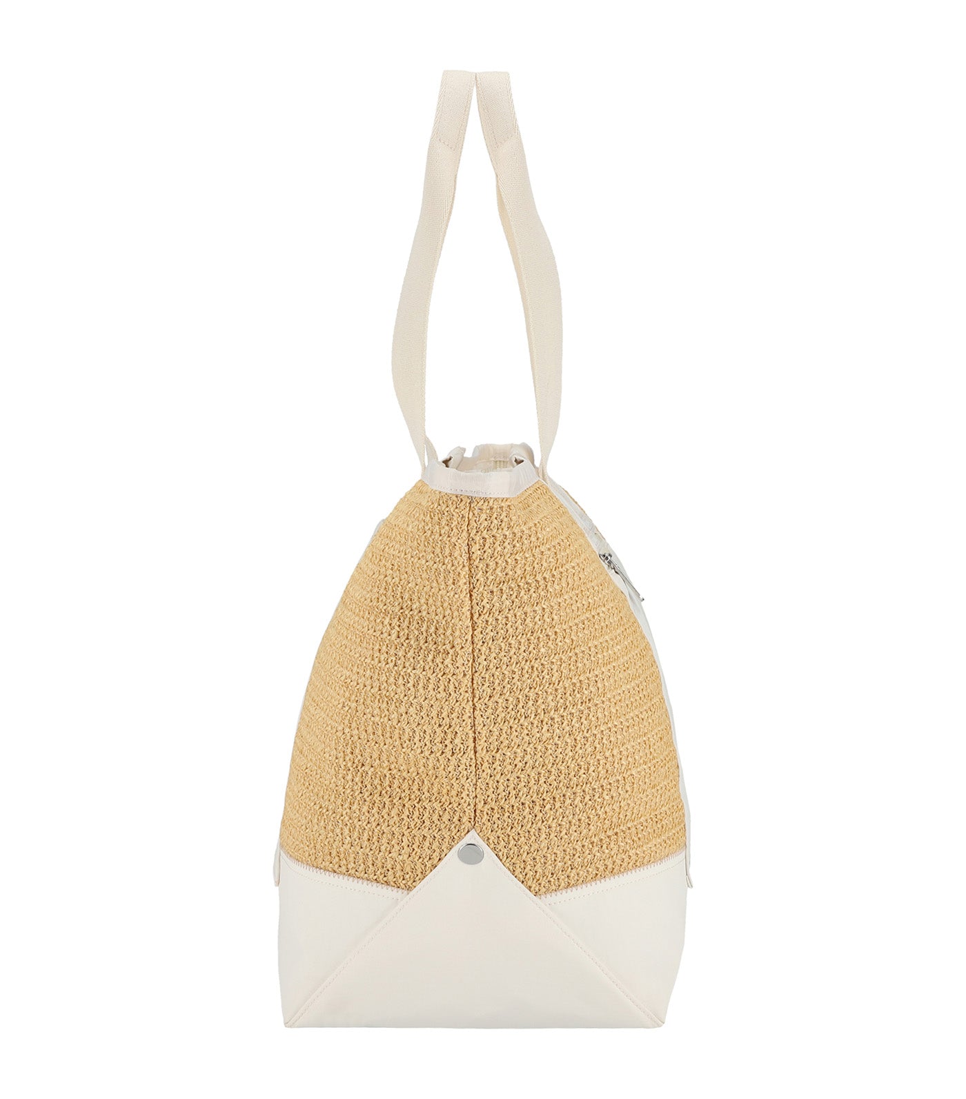 Raffia East/West Tote Meringue Raffia