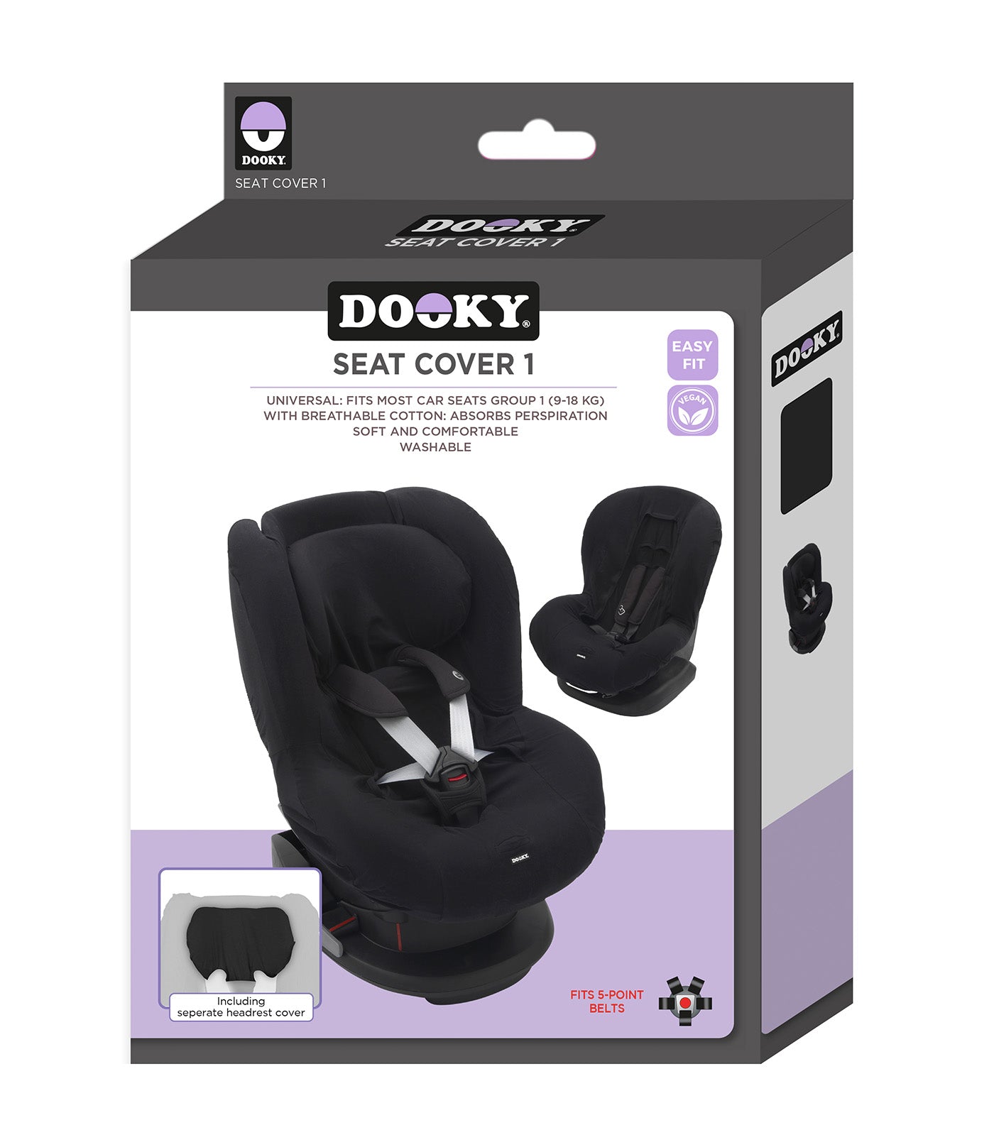 Seat Cover Group 1 Black Uni