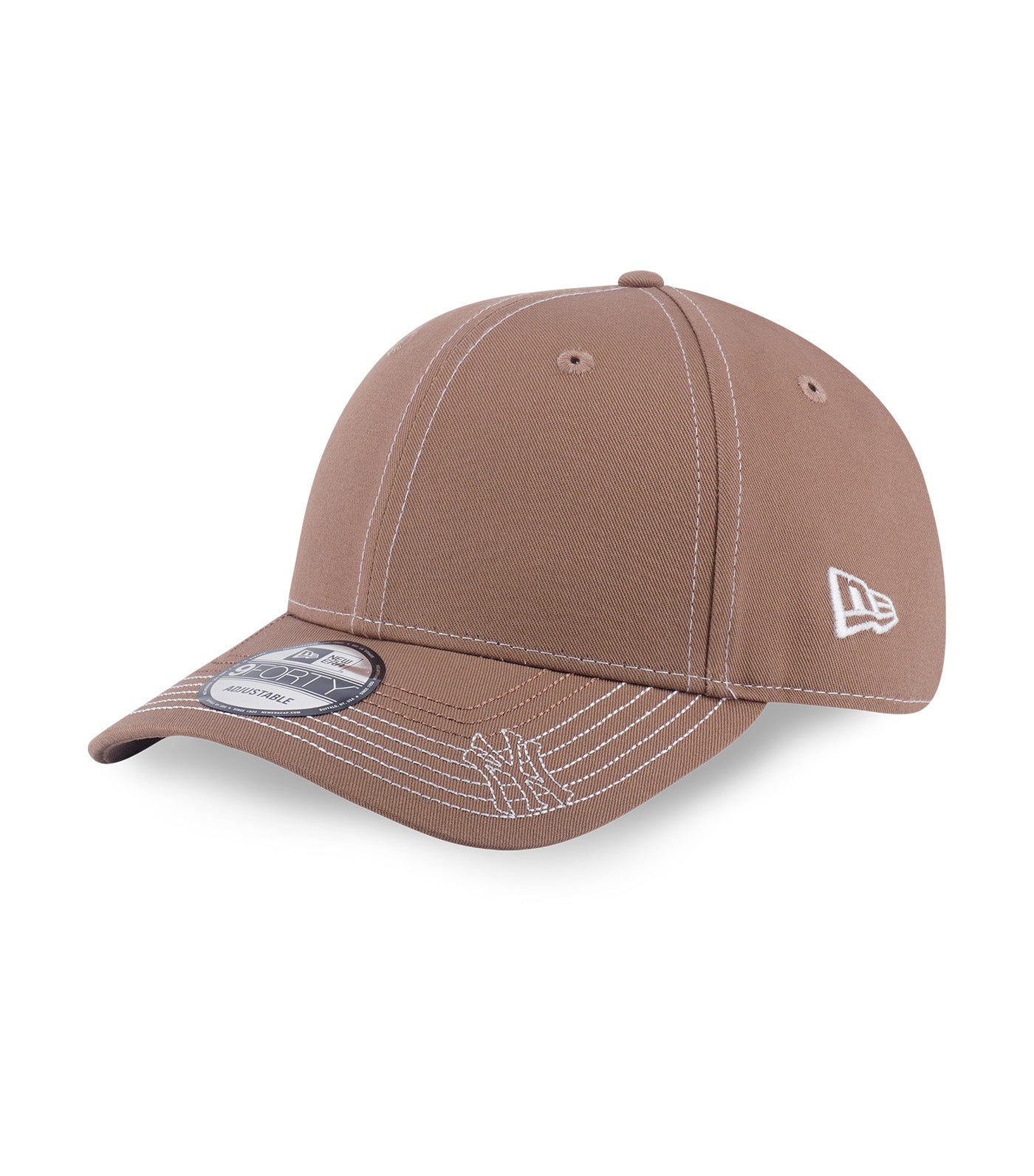 New York Yankees 9FORTY MLB Contrast Stitching Khaki
