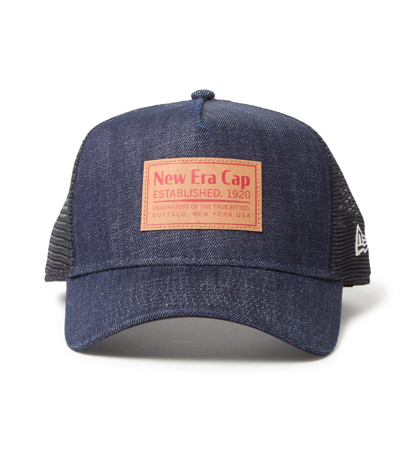 9FORTY A-Frame Trucker Woven Patch Denim Snapback Cap