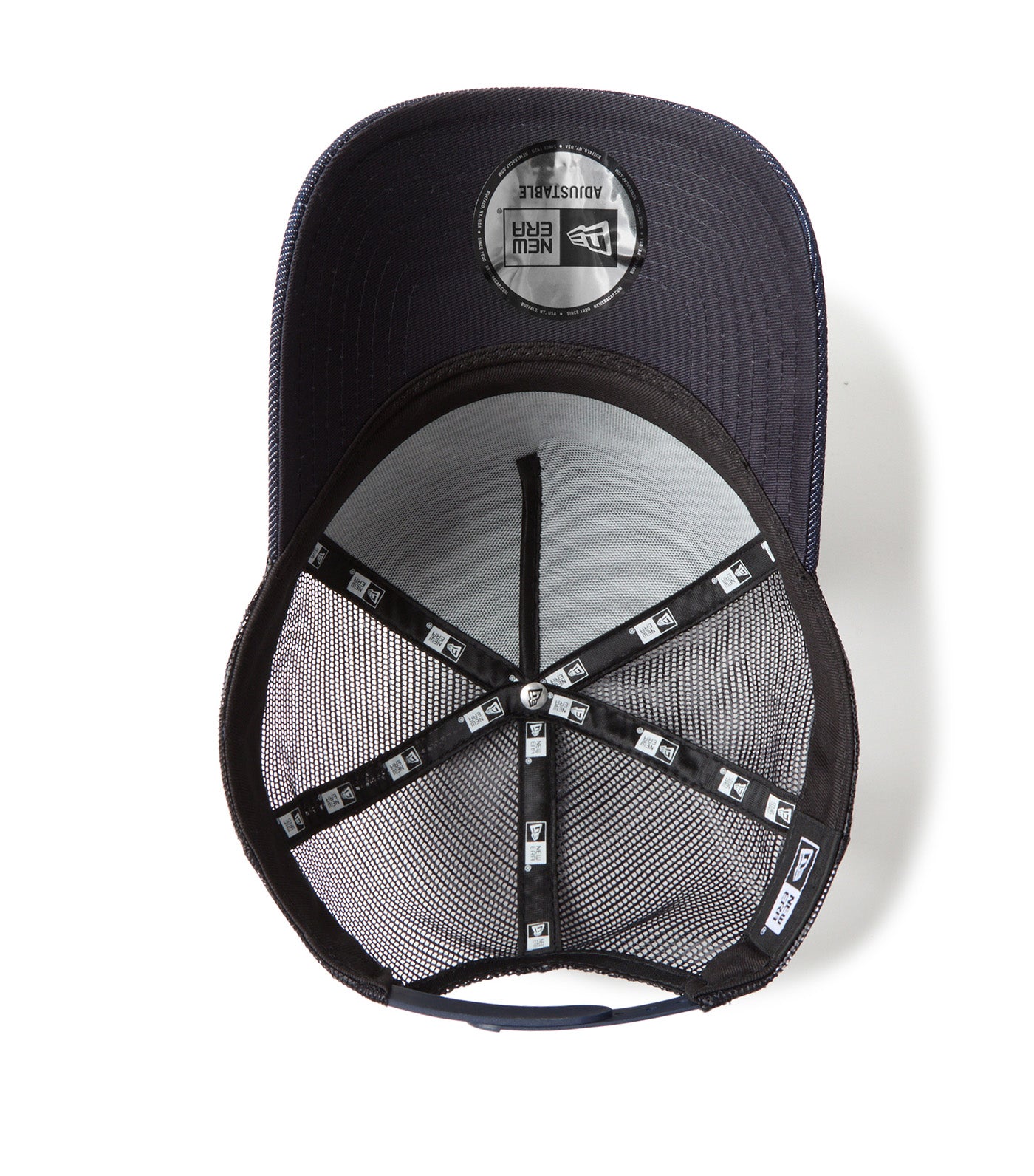 9FORTY A-Frame Trucker Woven Patch Denim Snapback Cap