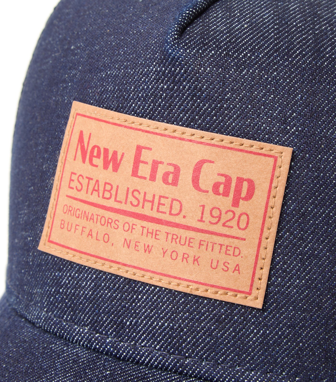 9FORTY A-Frame Trucker Woven Patch Denim Snapback Cap