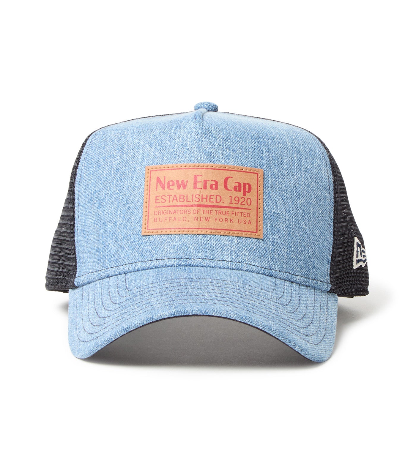 9FORTY A-Frame Trucker Woven Patch Denim Snapback Cap