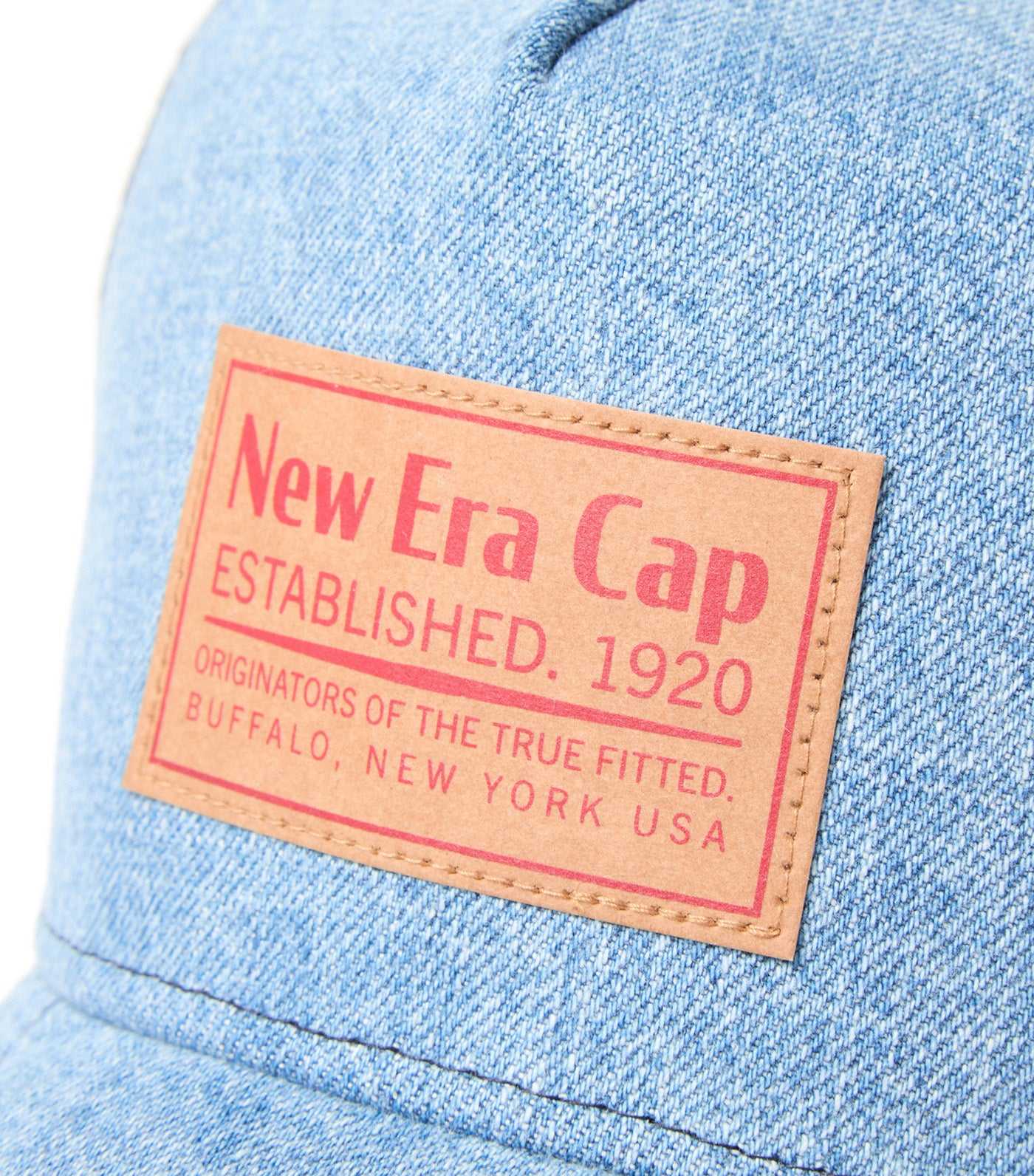 9FORTY A-Frame Trucker Woven Patch Denim Snapback Cap