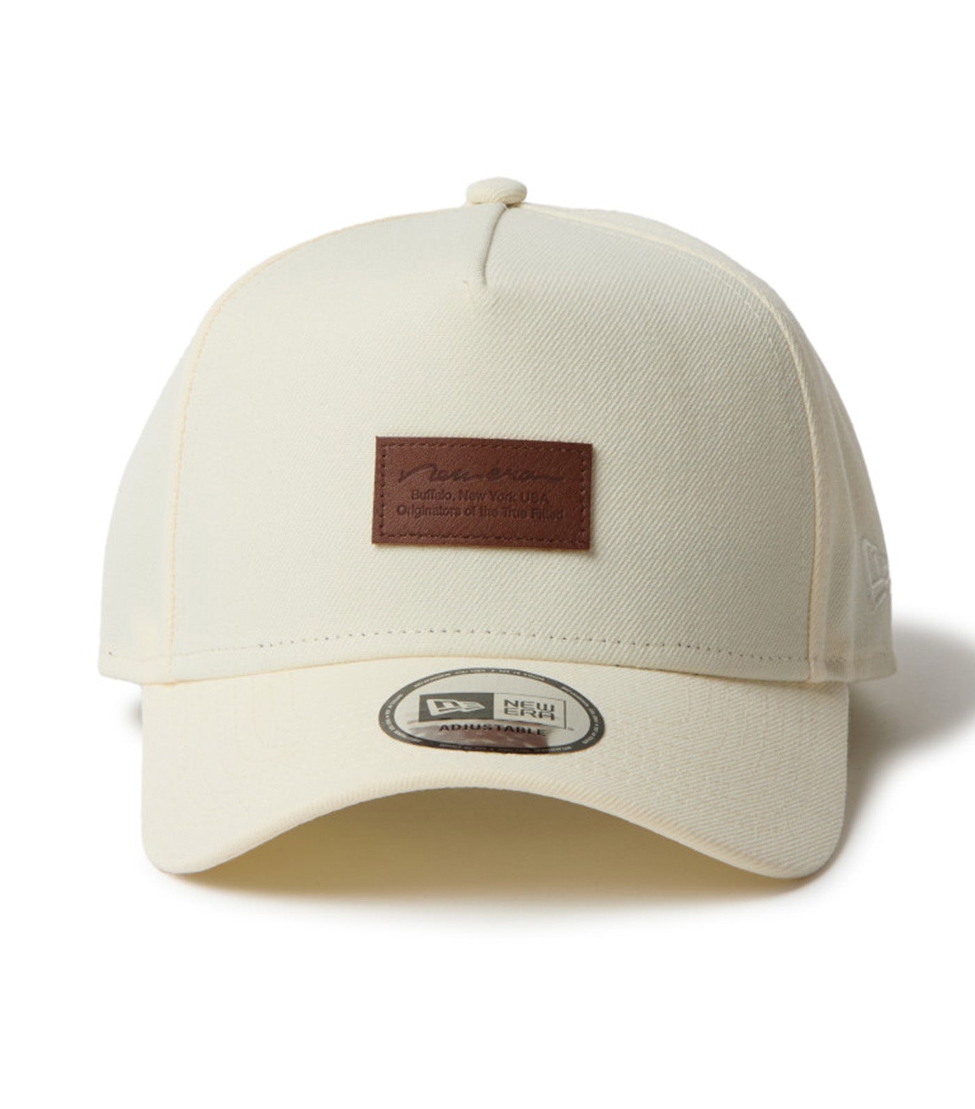 New Era Leather Patch 9FORTY A-Frame Adjustable Cap Chrome