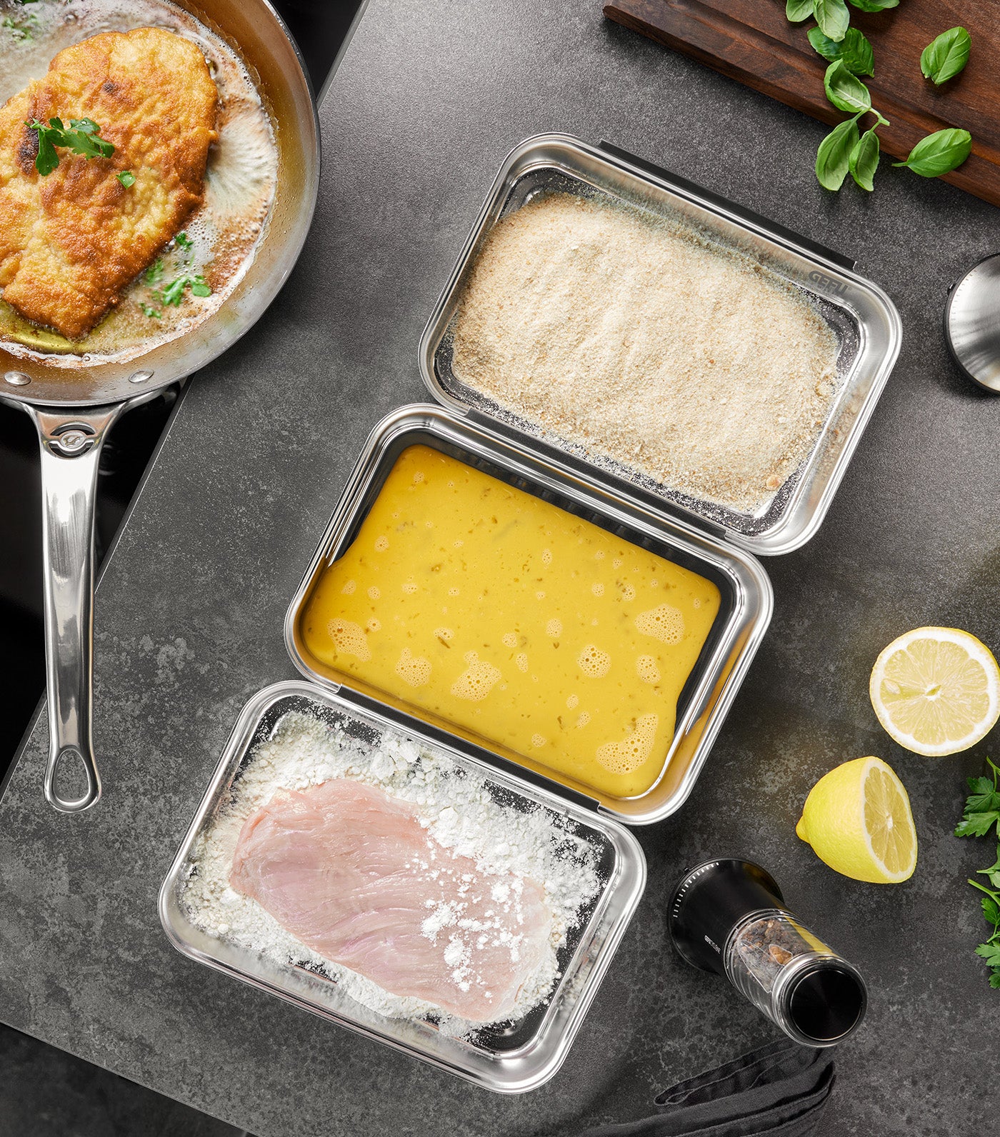 Pando Breadcrumb Coating 3pc Set