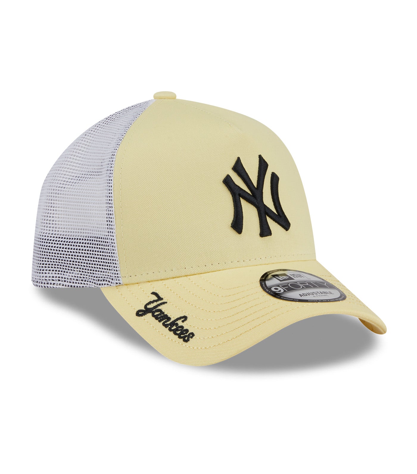 New Era New York Yankees Color Era 9FORTY A-Frame Trucker Cap Yellow