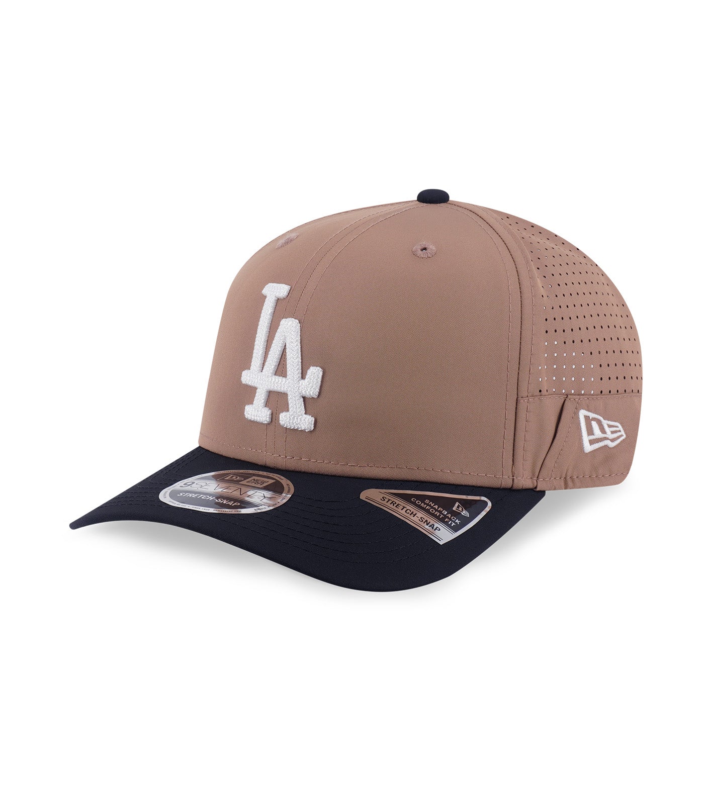 Los Angeles 9SEVENTY Stretch Snapback Cap Khaki Black